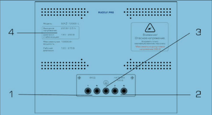подключение стабилизатора RUCELF SRFII